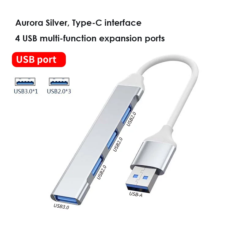 

USB C HUB 3.0 Type C 3.0 4 Port Multi Splitter Adapter OTG For Xiaomi Lenovo Macbook 13 15 Air PC Computer Accessories