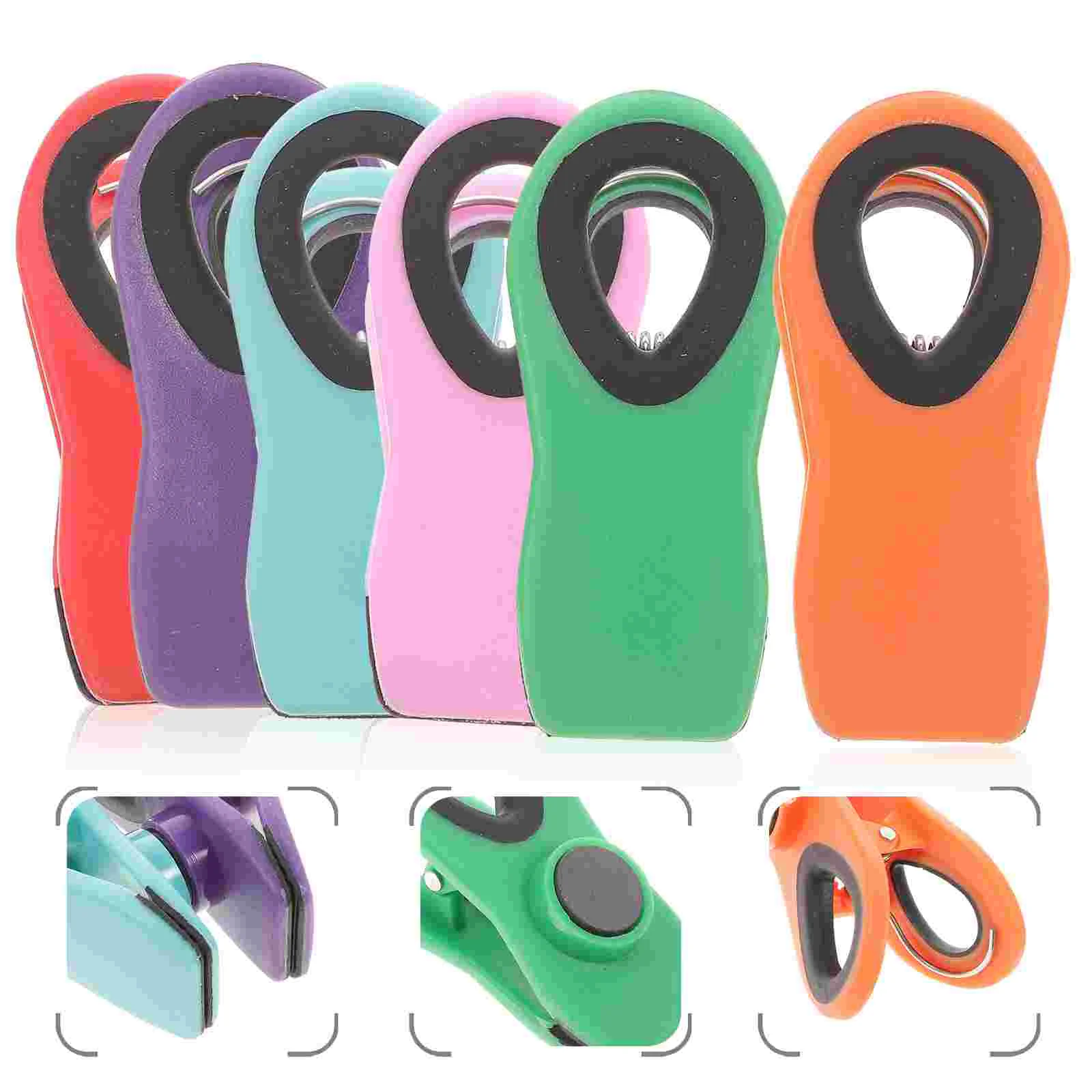 

12pcs Portable Practical Replacement Small Chip Clips Assorted Bags Clips Sealing Clips Chip Clips Chip Sealing Clips