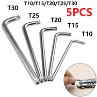 5pcs torx screwdrivers double end 2 way mini torx screwdriver spanner wrench screw driver repair tool t30 t20 t25 t10 t15