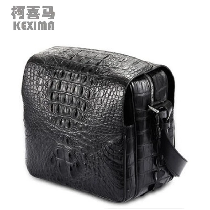 

KEXIMA Cestbeau new men crocodile leather crossbody bag single-shoulder bag casual business bag new style men crocodile bag