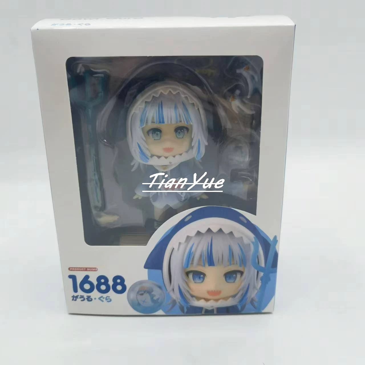 Фото Аниме Gawr Gura 1688 милая Hololive Girl шарнирная фигурка модель игрушки Рождественский подарок 10 см №1