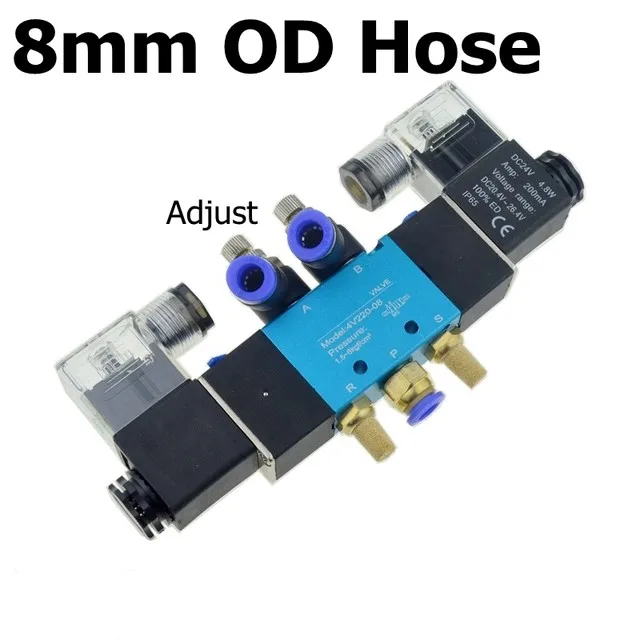 Пневматический электрический клапан LISM 4V220-08 12В 24В 220В 6мм 8мм 10мм