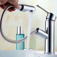 copper toilet pull lavabo basin basin faucet cold and hot water bathroom faucet under basin retractable faucet