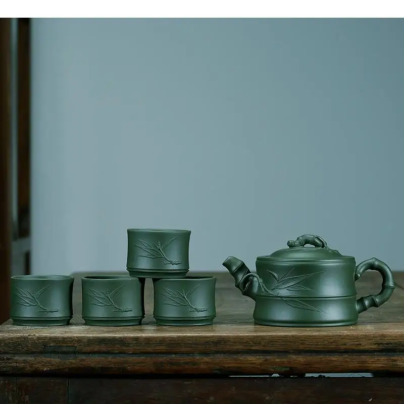 

260ml China Yixing Zisha Teapot Purple Clay Pot Kung Fu Tea Set Teapot Teacup Home Travel Tea Set Tea Utensils Accessories