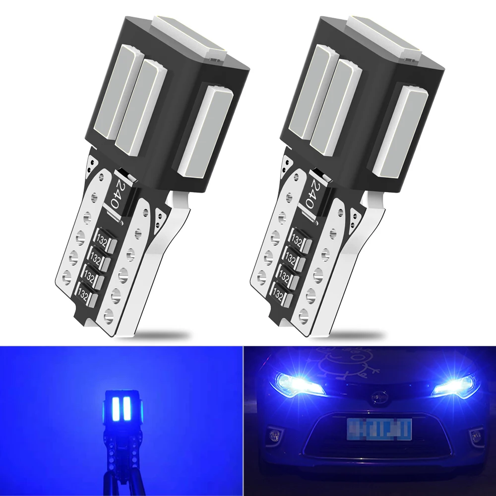 

Светодиодная лампа T10 LED W5W 7020 SMD 168 194, лампа для освещения салона автомобиля, купольная лампа для чтения в багажнике, белая, красная, желтая, си...