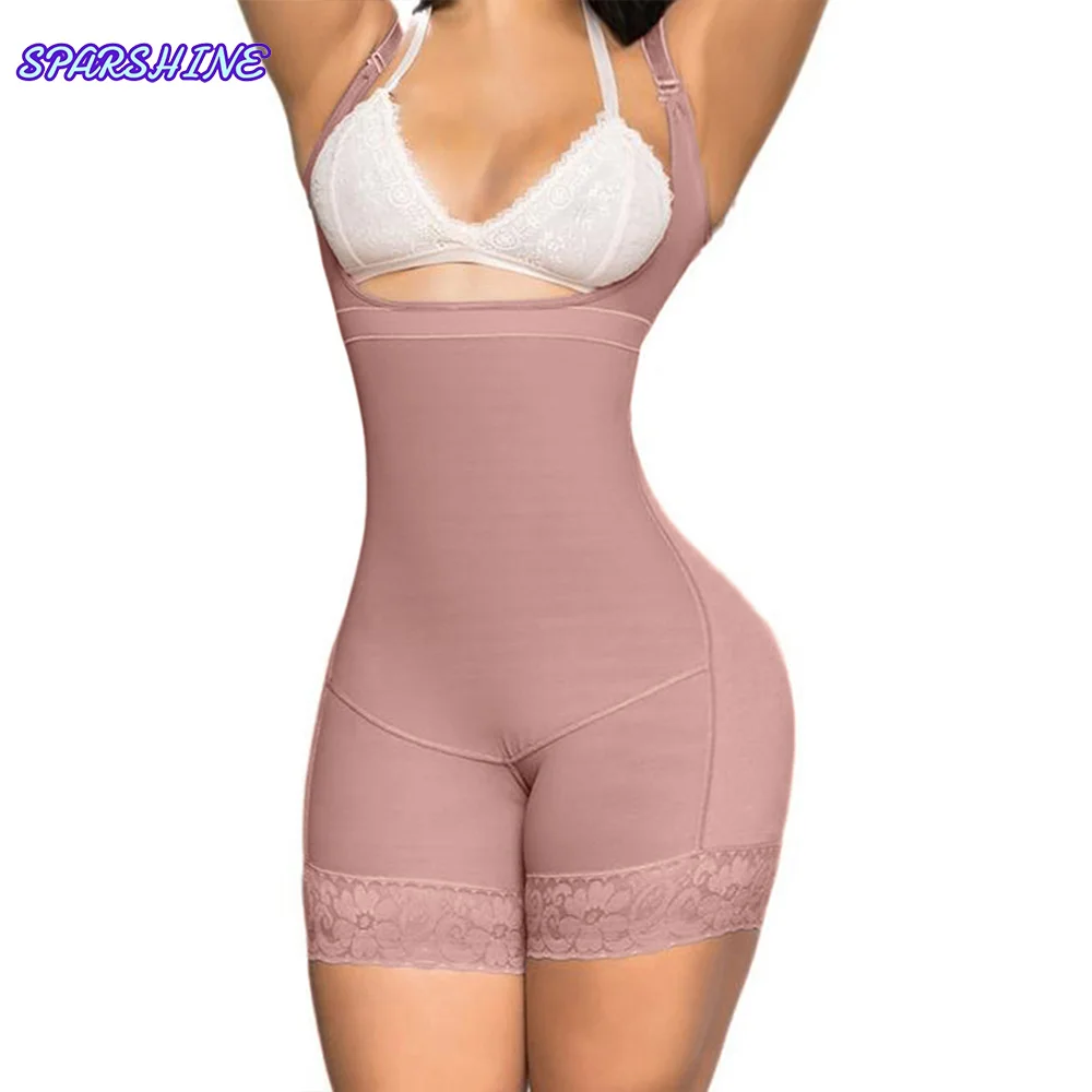 Женский комбинезон без рукавов с открытой грудью утягивающий корректирующий