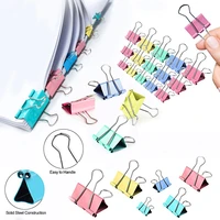 105pcs high quality color color clips paper clips school metal portable new office paperwork supplies stationery binder clip