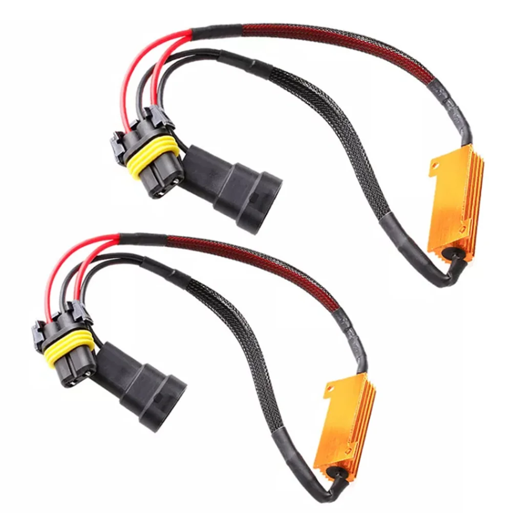 

2 Pcs 9005/9006/HB3/HB4 LED Resistors Adaptor Car LED Light Warning Error Canceller Hyper Flash Adapter