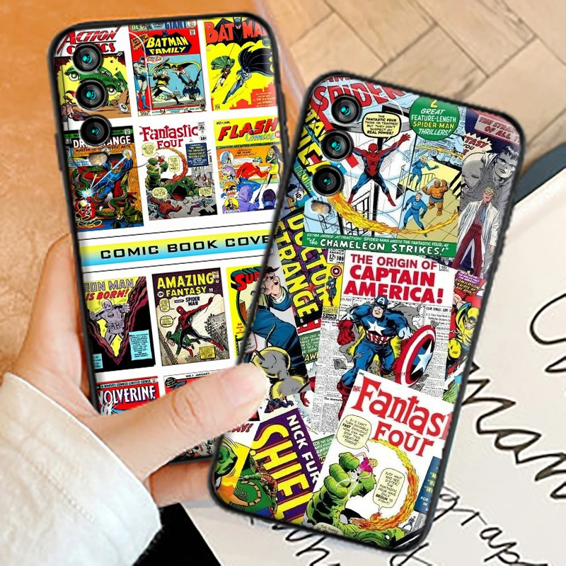 

Marvel Avengers US Phone Cases For Xiaomi Redmi 9AT 9 9T 9A 9C Redmi Note 9 9 Pro 9S 9 Pro 5G Cases Soft TPU Coque Funda