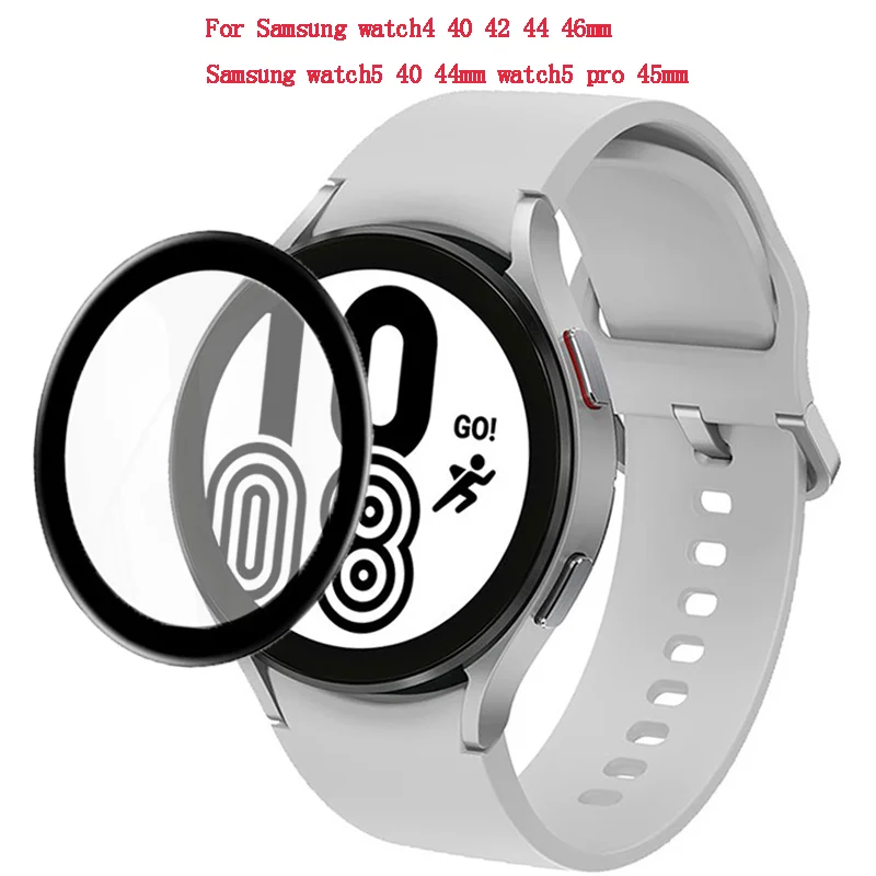 

2pcs 3D Curved Protective Film For Samsung watch4 40/44mm watch5 40/44/5 pro 45mm Smart Watch Full Screen Protector Film Cover