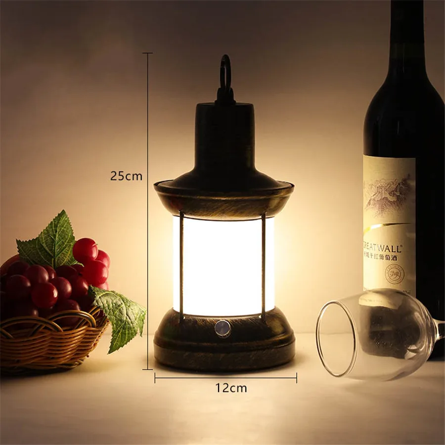 Thrisdar железная винтажная керосиновая лампа перезаряжаемый старинный медный