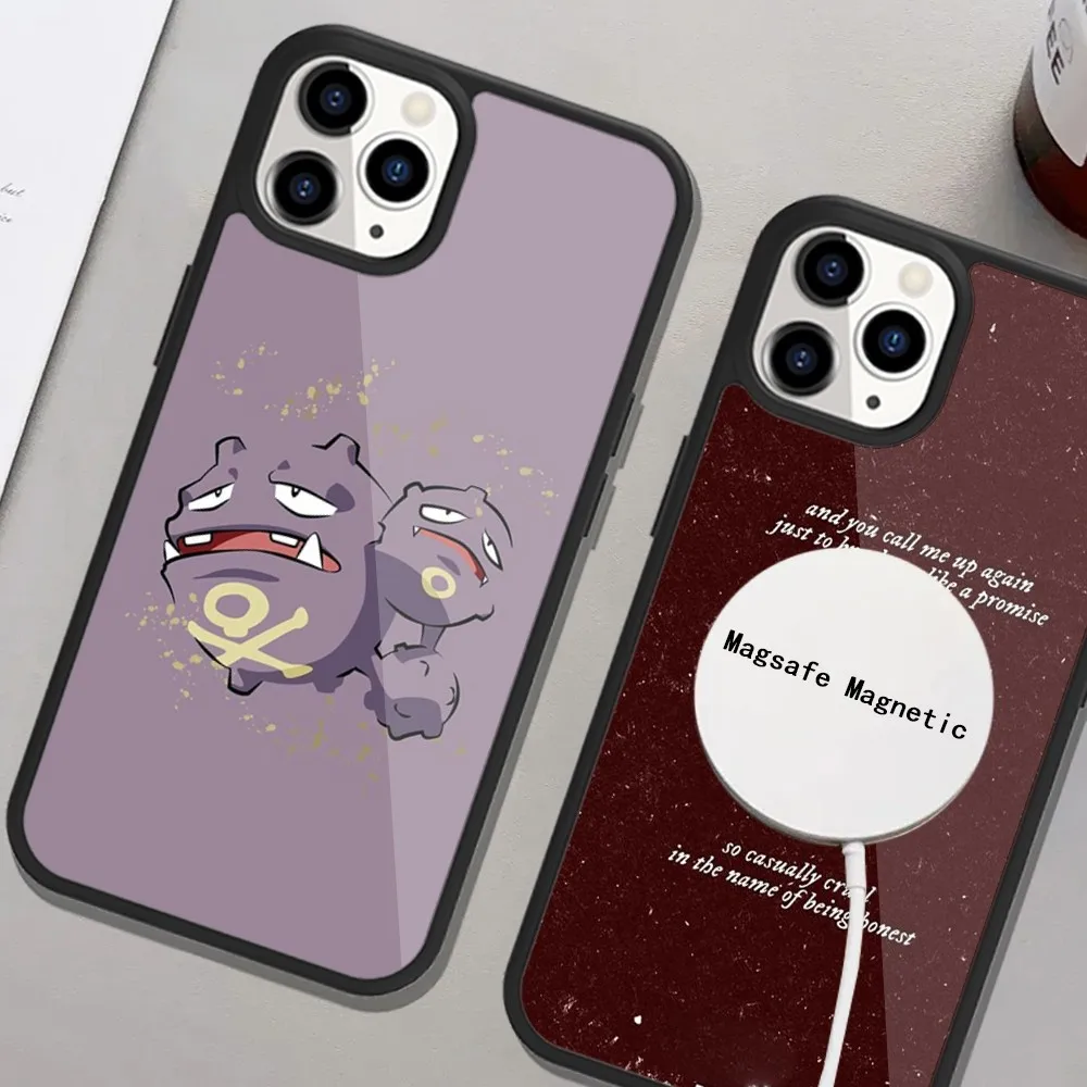 Милый мультяшный чехол для телефона iPhone Magsafe Magnetic 15 14 13 12 11 Plus Pro Max с беспроводной