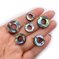exquisite natural abalone shell round pendant 13 18mm colorful charm fashion jewelry diy necklace earring bracelet accessories