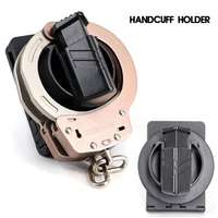 tactical belt clip handcuff holder case military shackles pouch cover police handcuffs holster waist pockets with key holder