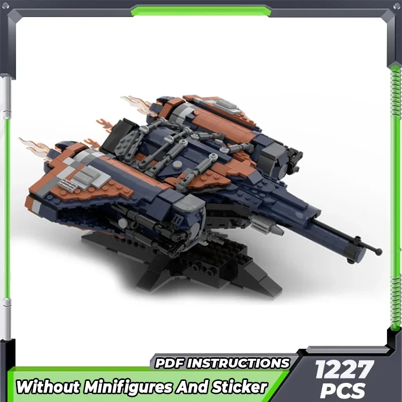 Moc строительные кирпичи военный истребитель модель Guardian корабль технология