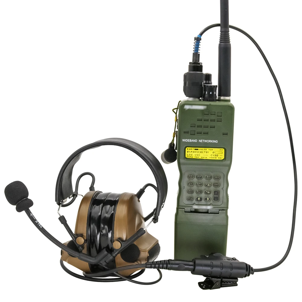 U94 V2 PTT Tactical Headset Adapter 6Pin u94 ptt for PRC 148 152 Walkie Talkie Dummy Model Compatible with Z-TAC/TAC-SKY Headset