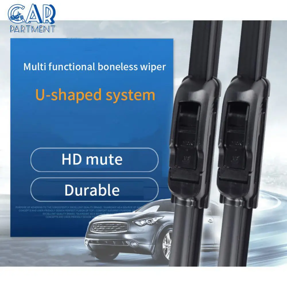 

Rubber Wiper Blade High Carbon Memory Steel Sheet Rear Window Wiper Rubber Strip 1pcs Car Accessories Universal Bracketless