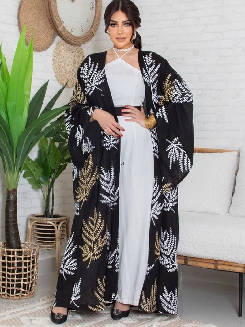 Morocco Mesh Muslim Dress Women Long Sleeve 2 Piece Set Abaya Kaftan Evening Party Dresses Dubai Turkey Islam Long Robe Vestidos