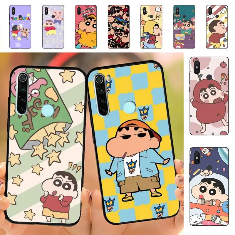 

Anime Cartoon C-Crayon Shin-chans Phone Case for Redmi Note 8 7 9 4 6 pro max T X 5A 3 10 lite pro