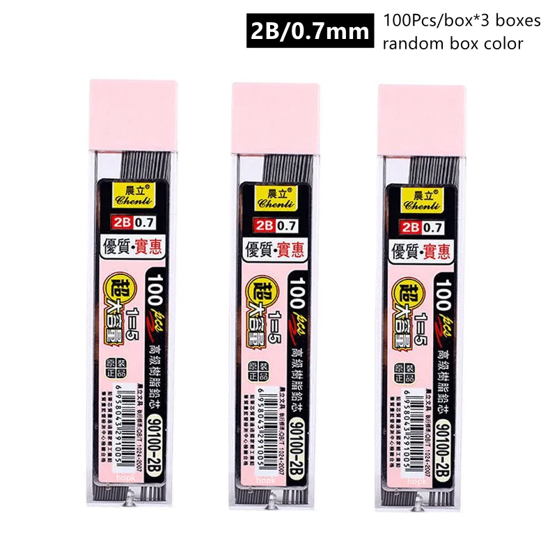 

Механические карандаши Hopk 90100 0,5 мм / 0,7 мм 2B черного цвета (300 шт.)