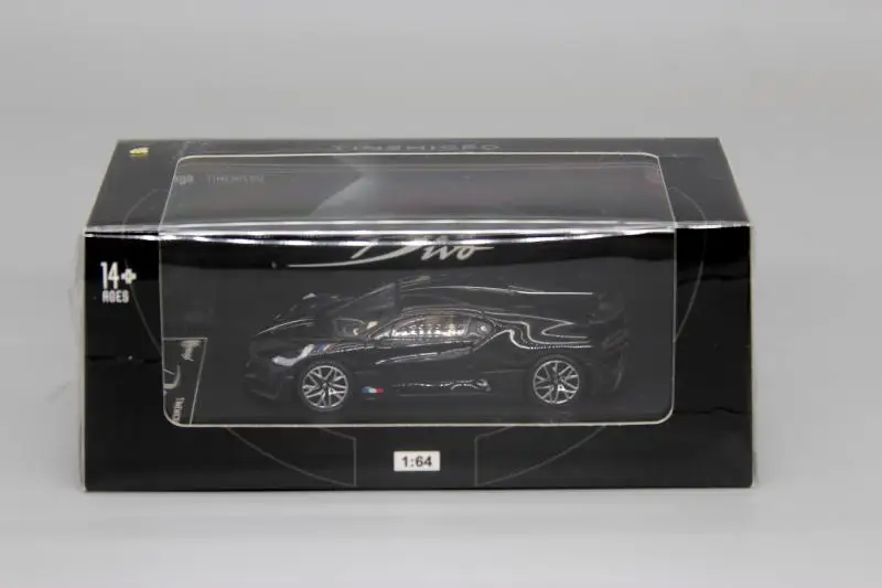

Time is higher than the US 1:64 black alloy touring car sports car model Divo supercar is suitable for Bugatti Veyron