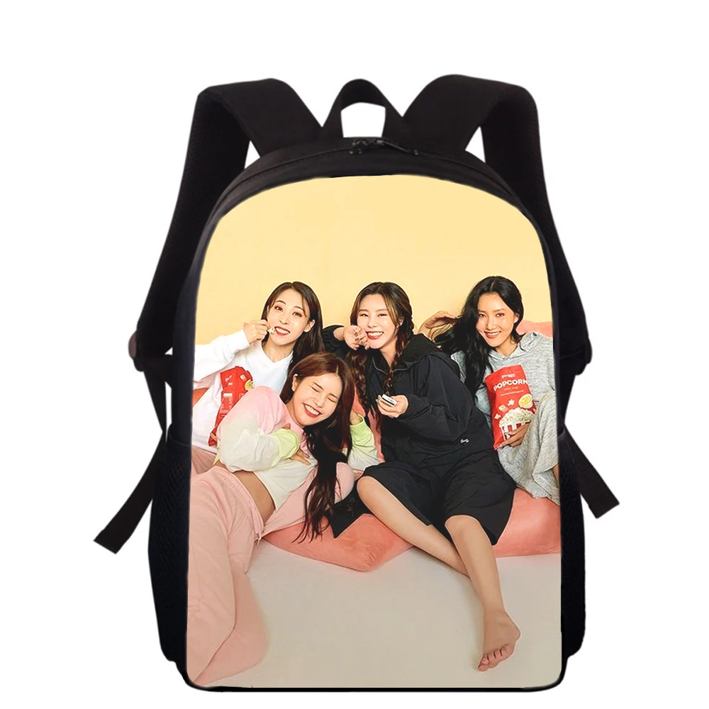 MAMAMOO KPOP girl 15” 3D Print Kids Backpack Primary School Bags for Boys Girls Back Pack Students School Book Bags