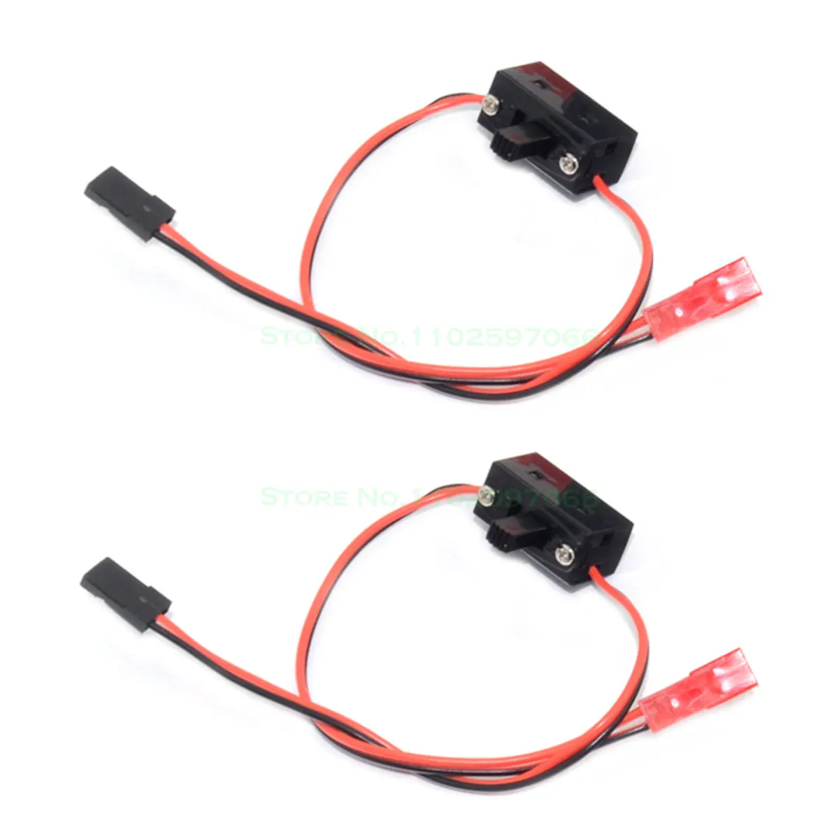 

2pcs Switch Receiver LED Light Power JST Plug to JR/Futaba Servo Connector Male Female Cable Adapter Wire for RC Plane Car