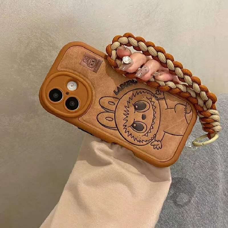 Labubu Ручной веревочный чехол для iPhone 15 Promax