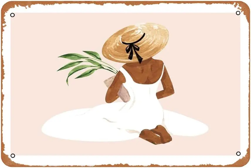 Grdener 3 Metl Sgns Decorcn Vntge Tn 12x8 nch ron Pntng Wll Decor Resturnt Br Cfe Club Ktchen