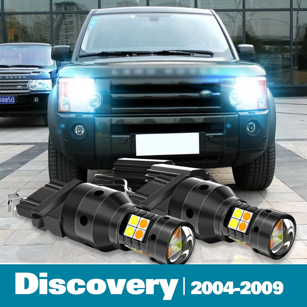 

2pcs LED Dual Mode Turn Signal+Daytime Running Light DRL For Land Rover Discovery 3 Accessories 2004-2009 2005 2006 2007 2008