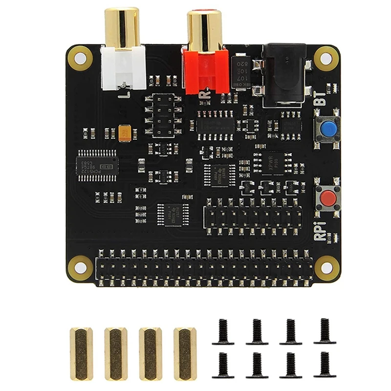 

For Raspberry Pi HiFi DAC HAT PCM5122,for Raspberry Pi 4B/3B+ X930 V1.3 HiFi DAC HAT with Power Management Function