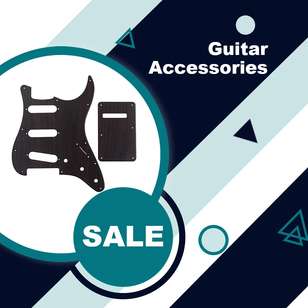 

Electric Guitar SSS Pickguard Kit 3Ply PVC Back Plate Pick Guard Decorations Part Accessories Replacement for ST Fender