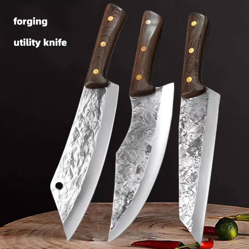 

Forged Boning Butcher Knife Kitchen Stainless Steel Meat Chopping KnifeKnives Chef Slicing Utility Santoku Cleaver Cooking Tools