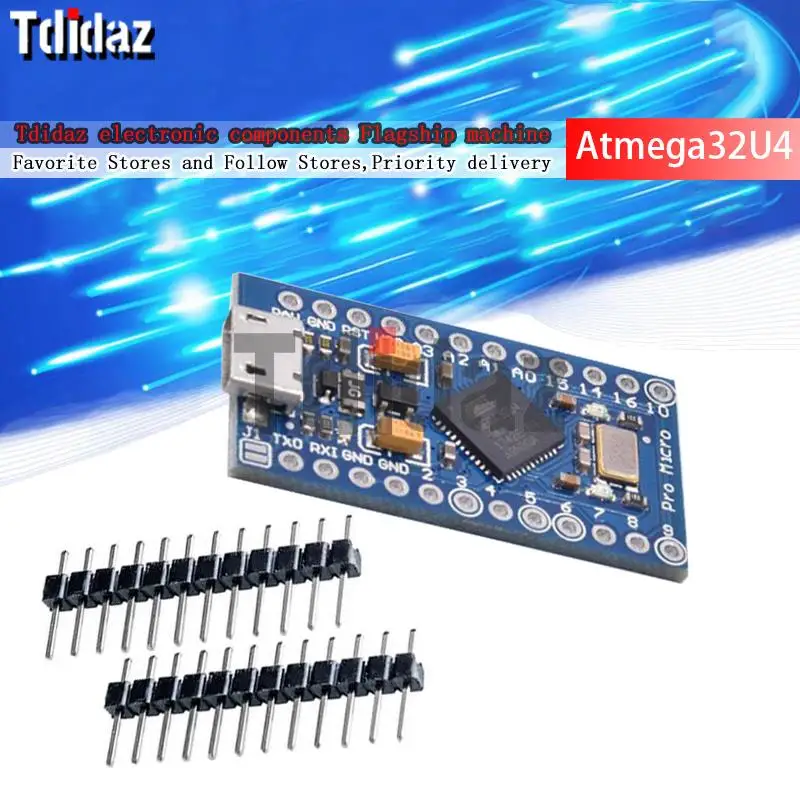 

Плата MICRO USB ATMEGA32U4, модуль 5 в 16 МГц для контроллера Arduino ATMEGA32U4-AU/MU Pro-Micro, замена Pro Mini