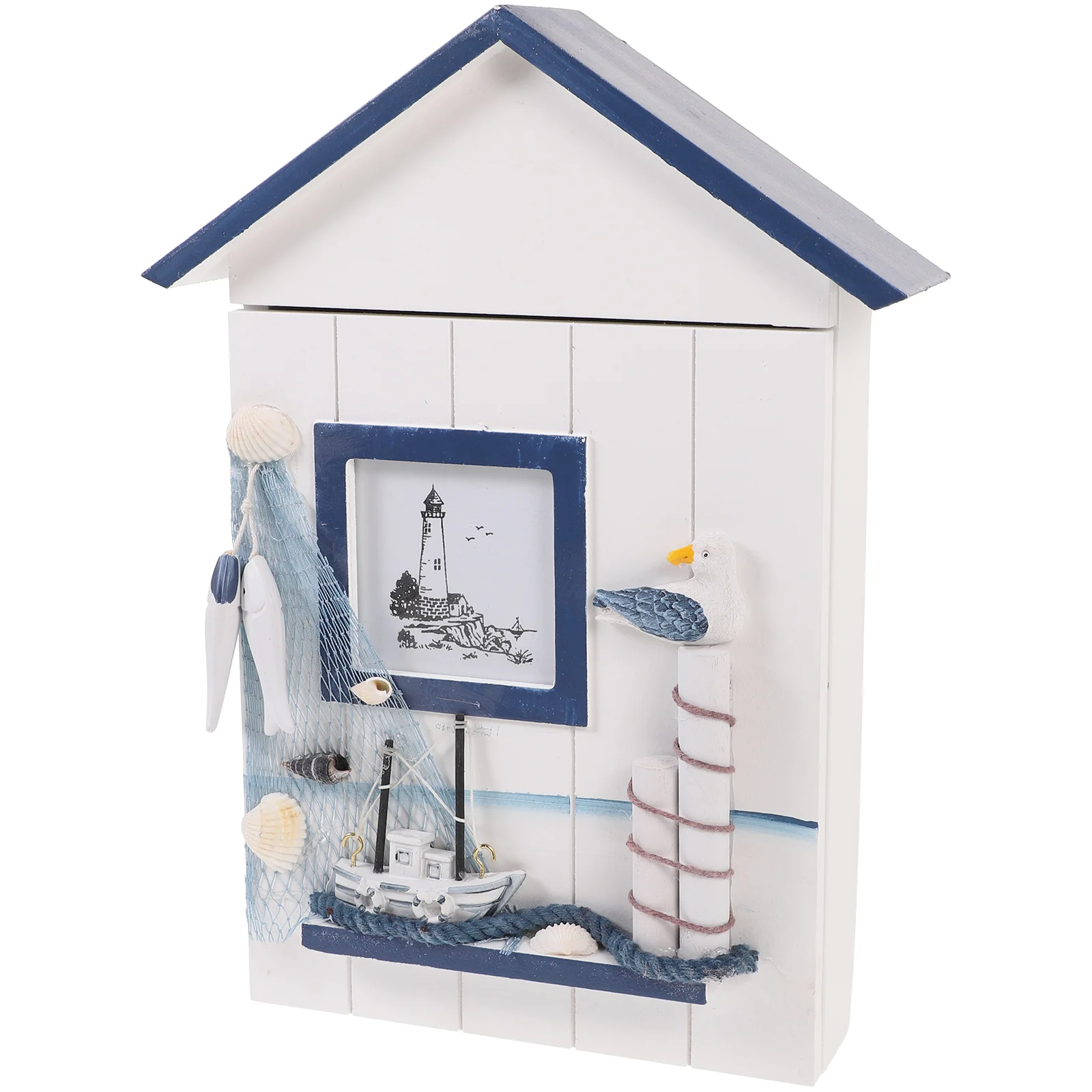 

Wood Key Cupboard Locker Holder Desktop Adornment Home Storage Basket Pine Ornament Sundries Organizer