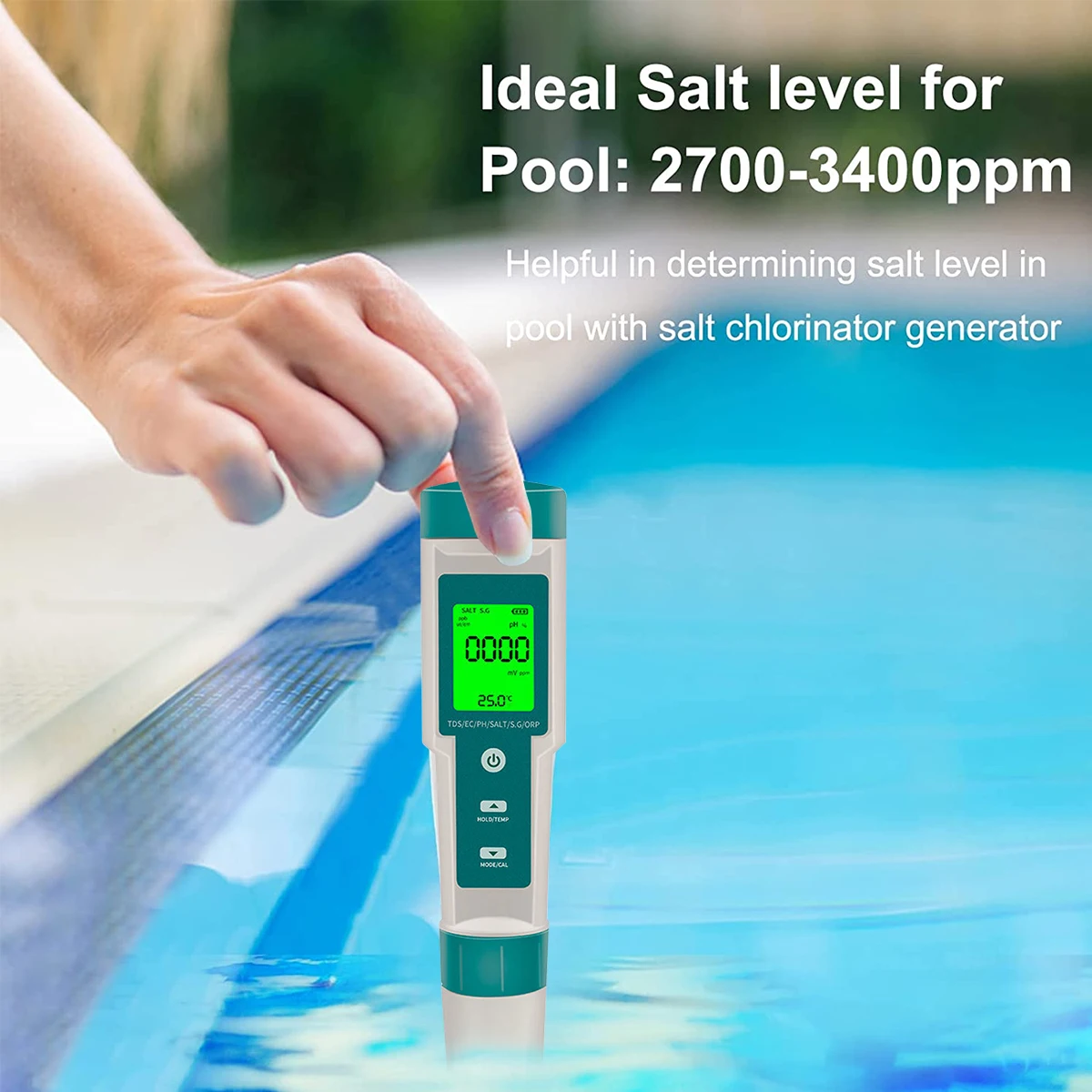 Цифровой измеритель PH 7 в 1 тестер высокой точности для чистоты питьевой воды