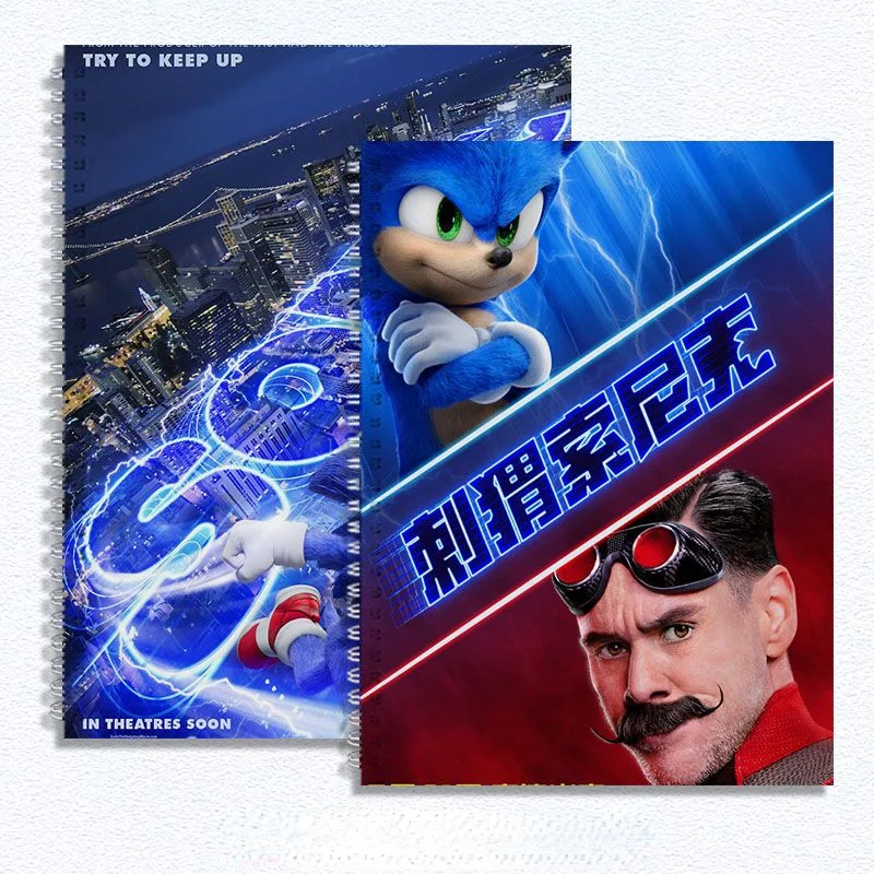 

Sonic Thickened Hard Shell Picture Book B4/A4/8K Cute Cartoon Surrounding High-value Sketchbook Blank Elementary School Students