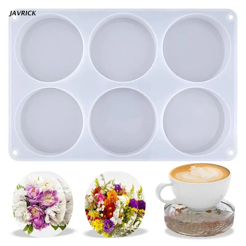 

Round Coaster Silicone Mold Geometry Shape Cup Mat Crystal Resin Moulds Epoxy Casting Mould Decor for DIY Mat Cup Making