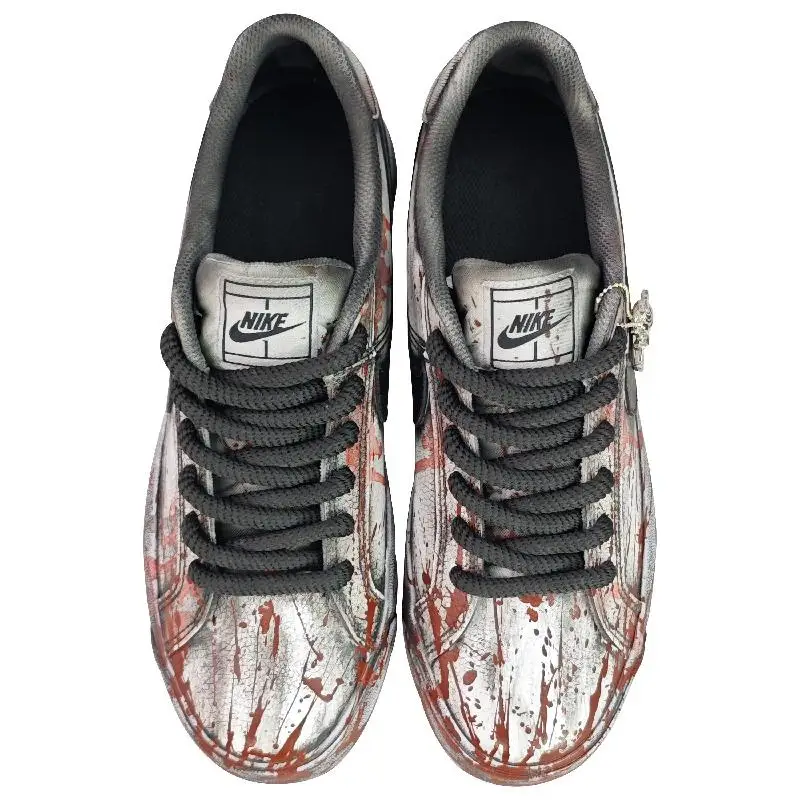 【Настроить】Nike Court Royale Обувь для скейтбординга Унисекс Низкие черные/коричневые