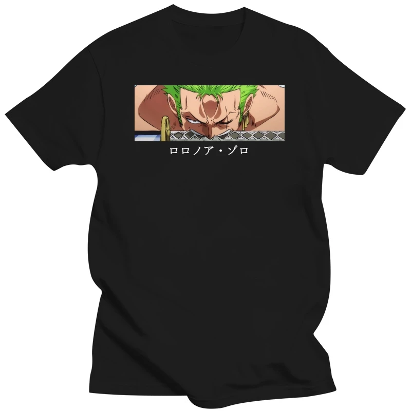 

Roronoa Zoro Anime Print T-Shirt Men Summer Japanese Streetwear Men's Short-Sleeved t-Shirt Fashion Loose Casual Tshirt