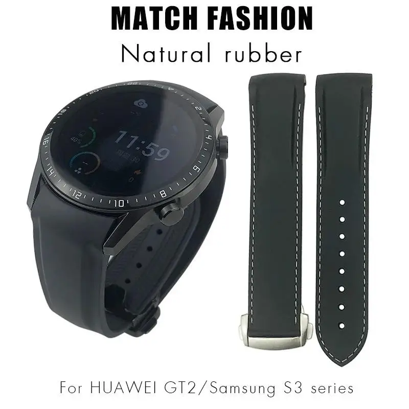 Резиновый ремешок TINTAG для часов силиконовый браслет с изогнутым концом Omega x watch