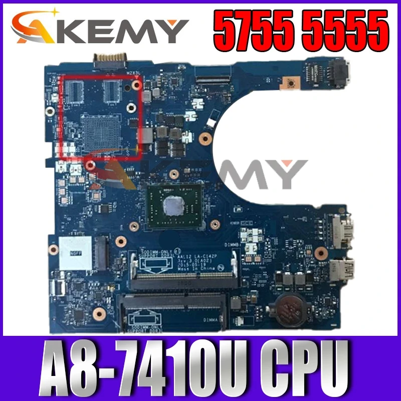 

Материнская плата для Dell Inspiron 100% 5755, 5555, рабочая плата 01N0C6 1N0C6