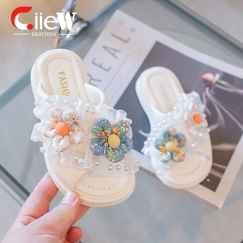 

Тапочки для девочек, размер 26-37, модная повседневная обувь для девочек, детская обувь с цветами для девочек, гибкая обувь для девочек, информационные туфли