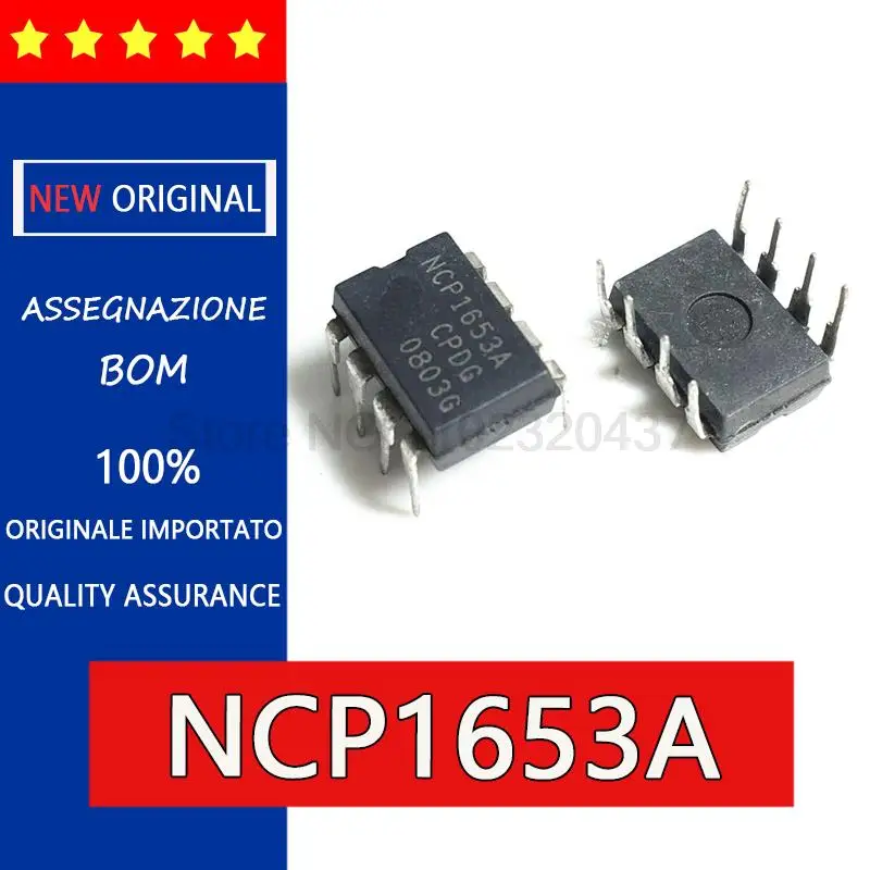 

5pcs original NCP1653 NCP1653A DIP-8 LCD power supply chip LCD power management chip