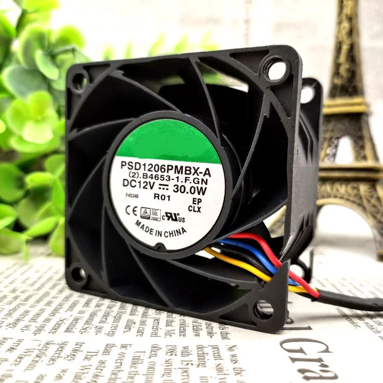 

Brand new original PSD1206PMBX-A 6038 12V 30.0W 6 cm 4-wire cooling fan