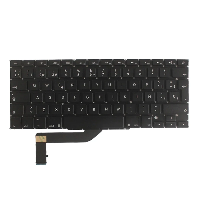 Фото Новая испанская клавиатура для ноутбука Macbook A1398 ME663 MGXA2 MGXC2 для Pro MC975 MC976 ME664 ME665 ME293 ME294 SP №3