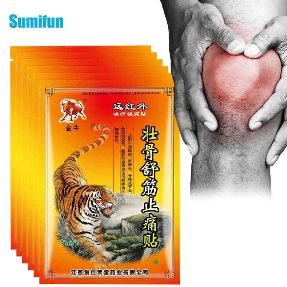 8/40/80/120/240/400 шт. обезболивающие пластыри для мышечных суставов колена тигра