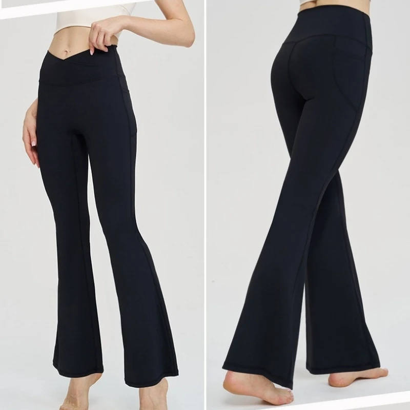 Расклешенные леггинсы для девочек штаны йоги детские тренировок в тренажерном