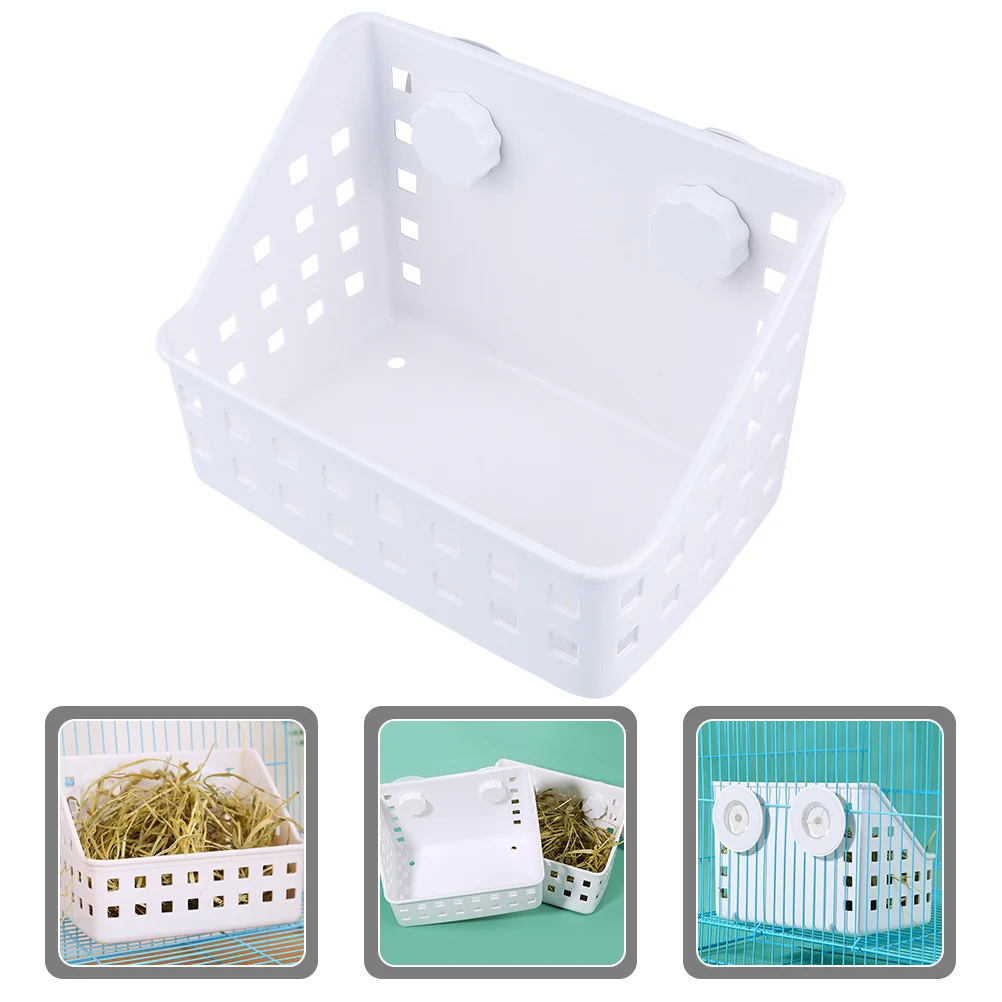 

Hay Feeder Rabbit Bunny Rack Mangerstand Hanging Feeding Tool Cage Feedershollow Container Storage Bowl Guineagrass Hamster