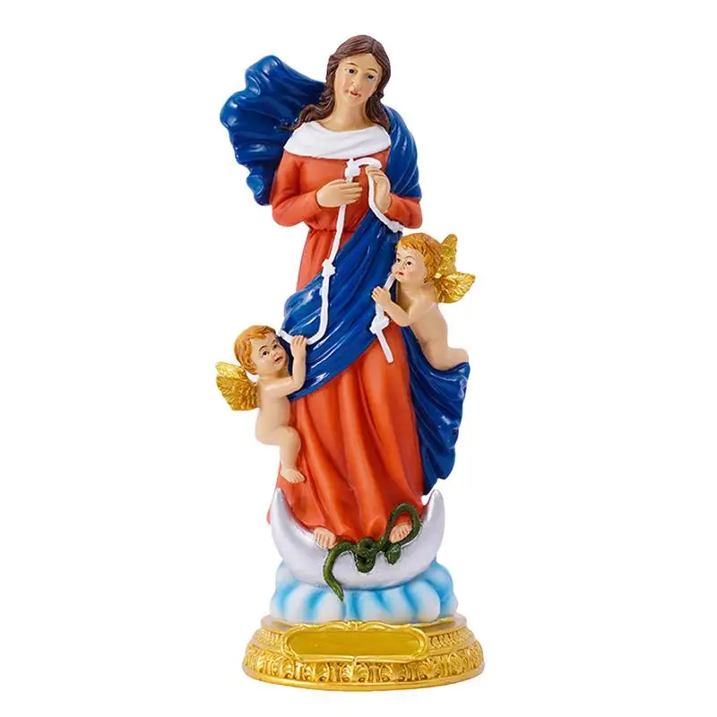 

Статуя Святого сакства, статуэтка мирной Девы Марии с ангелами, декоративная тема, искусственное украшение для телевизионной стойки, прикроватный обеденный стол